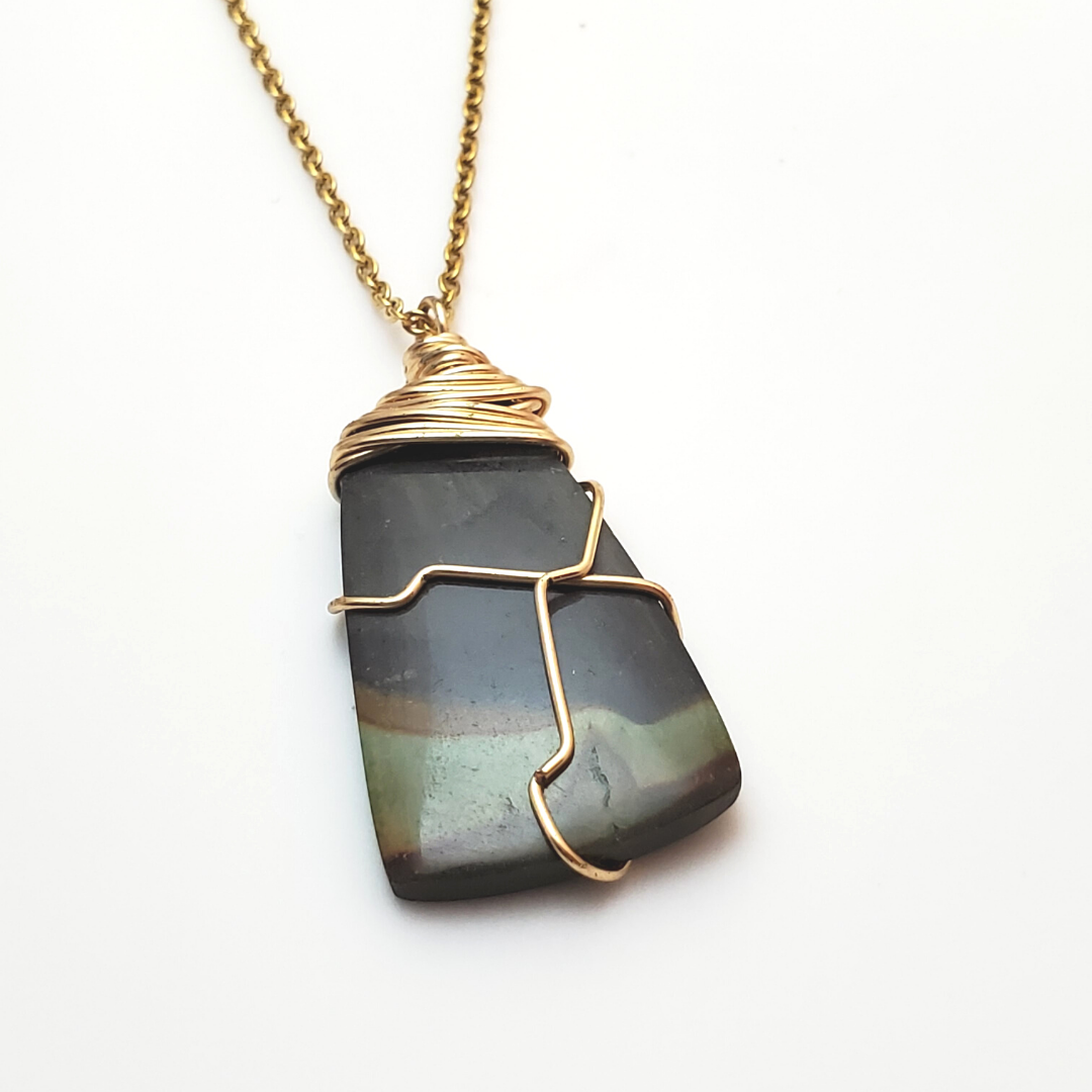 Landscape Jasper Amulet