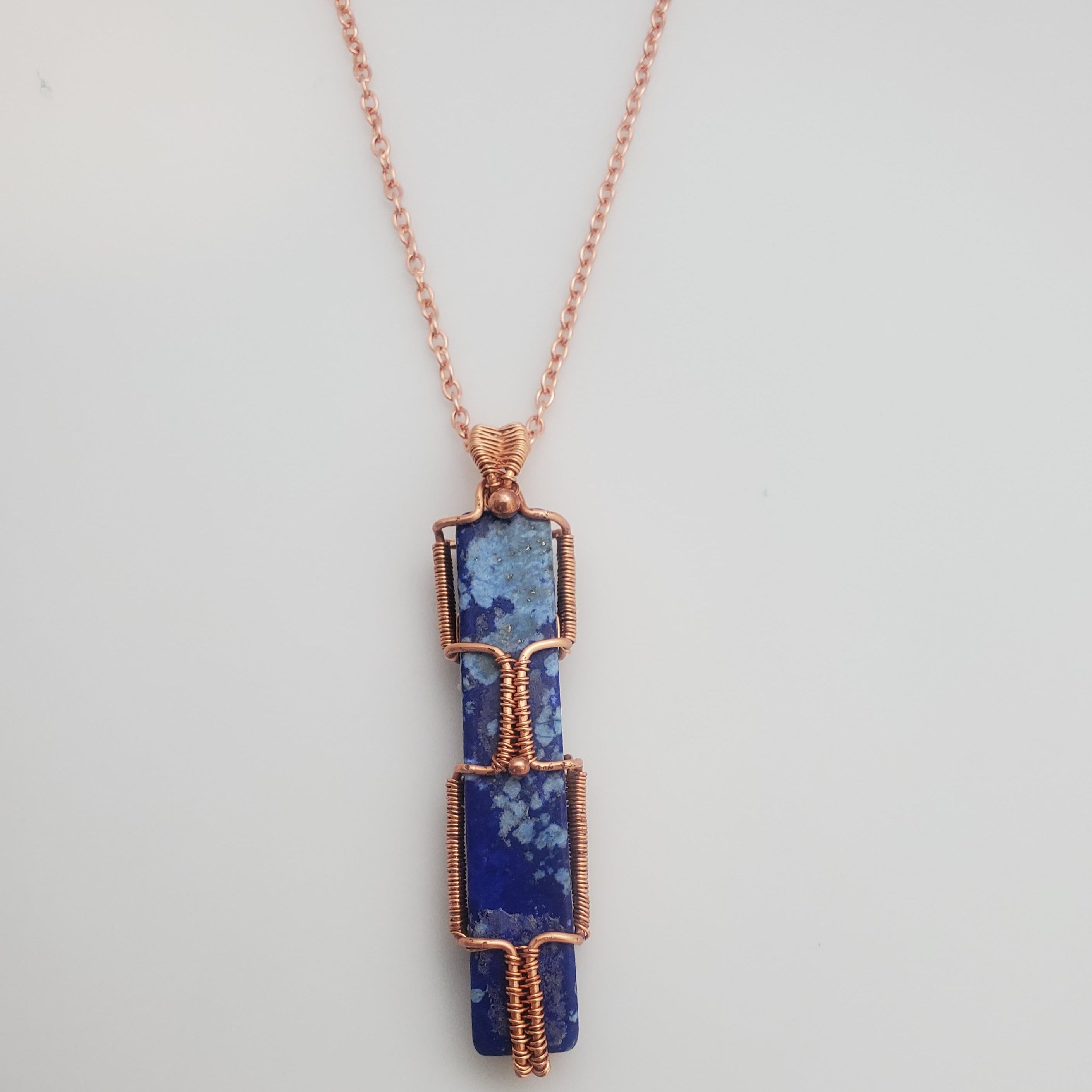 "The Tower" - Lapis Lazuli Crystal Necklace