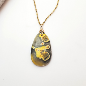 Bumble Bee Jasper Amulet