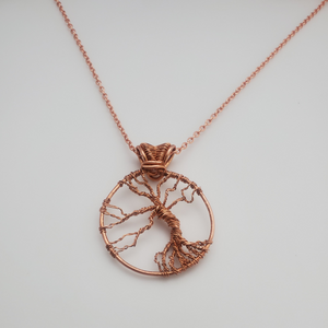 "Rooted & Grounded" - Tree of Life Copper Wire Wrapped Necklace